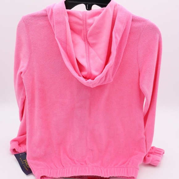 Ralph Lauren Girls French Terry Big Pony Hoodie - Picture 2 of 5